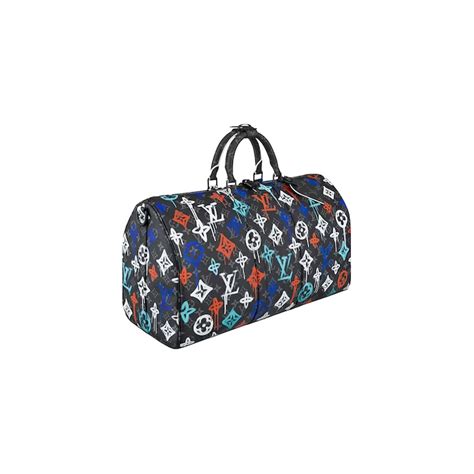 louis vuitton keepall bandoulière 50 lv graffiti multicolor